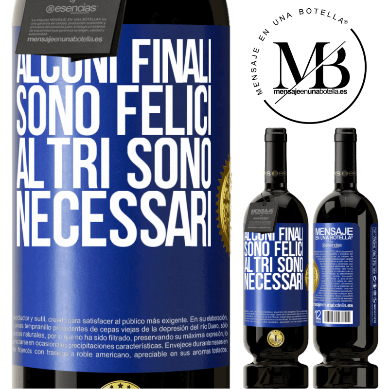 49,95 € Spedizione Gratuita | Vino rosso Edizione Premium MBS® Riserva Alcuni finali sono felici. Altri sono necessari Etichetta Blu. Etichetta personalizzabile Riserva 12 Mesi Raccogliere 2015 Tempranillo