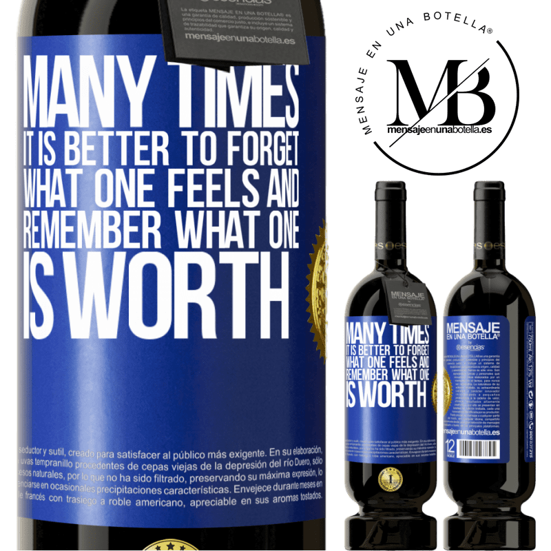 29,95 € Free Shipping | Red Wine Premium Edition MBS® Reserva Many times it is better to forget what one feels and remember what one is worth Blue Label. Customizable label Reserva 12 Months Harvest 2014 Tempranillo