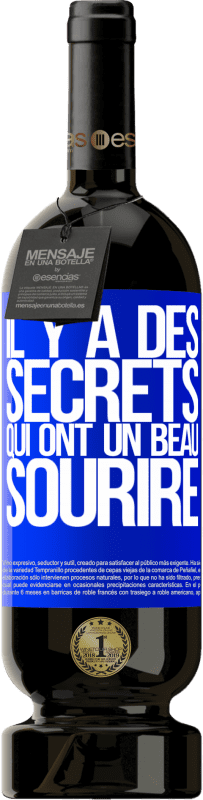 49,95 € Envoi gratuit | Vin rouge Édition Premium MBS® Réserve Il y a des secrets qui ont un beau sourire Étiquette Bleue. Étiquette personnalisable Réserve 12 Mois Récolte 2016 Tempranillo