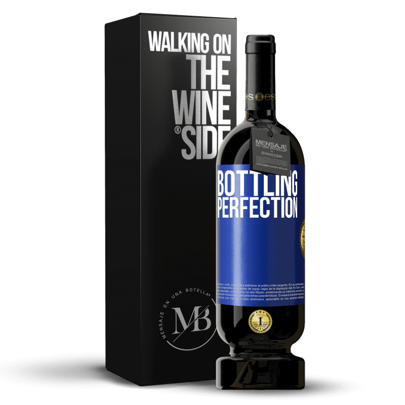 49,95 € Envío gratis | Vino Tinto Edición Premium MBS® Reserva Bottling perfection Etiqueta Azul. Etiqueta personalizable Reserva 12 Meses Cosecha 2015 Tempranillo