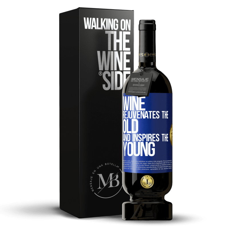 49,95 € Free Shipping | Red Wine Premium Edition MBS® Reserve Wine rejuvenates the old and inspires the young Blue Label. Customizable label Reserve 12 Months Harvest 2014 Tempranillo