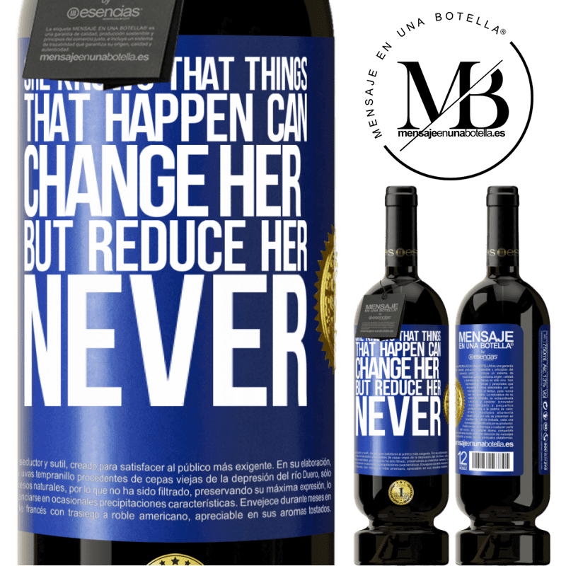 29,95 € Free Shipping | Red Wine Premium Edition MBS® Reserva She knows that things that happen can change her, but reduce her, never Blue Label. Customizable label Reserva 12 Months Harvest 2014 Tempranillo