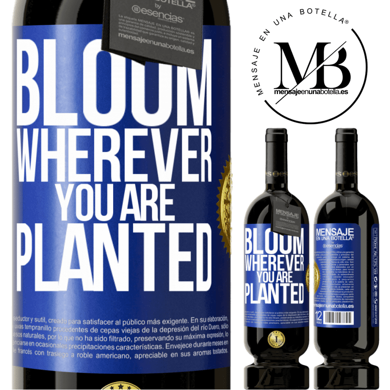 29,95 € Free Shipping | Red Wine Premium Edition MBS® Reserva It blooms wherever you are planted Blue Label. Customizable label Reserva 12 Months Harvest 2014 Tempranillo