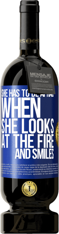 49,95 € | 红酒 高级版 MBS® 预订 她看着火堆和微笑时必须害怕 蓝色标签. 可自定义的标签 预订 12 个月 收成 2016 Tempranillo