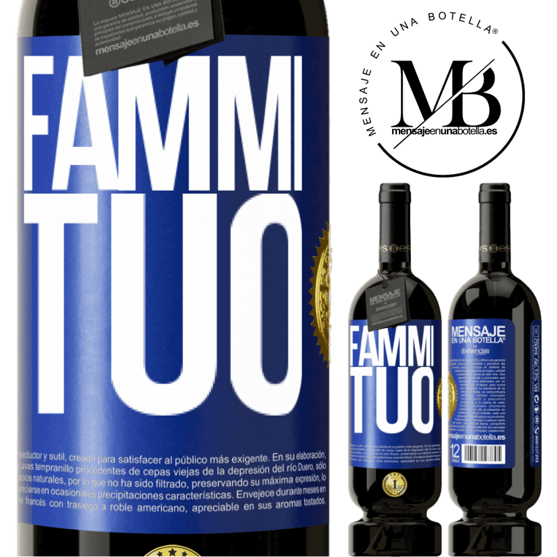 49,95 € Spedizione Gratuita | Vino rosso Edizione Premium MBS® Riserva Fammi tuo Etichetta Blu. Etichetta personalizzabile Riserva 12 Mesi Raccogliere 2015 Tempranillo