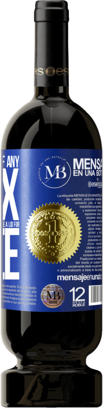 «To any person of any SEX with each glass of this wine we give a lid for FREE» Premium Edition MBS® Reserve