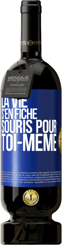 49,95 € Envoi gratuit | Vin rouge Édition Premium MBS® Réserve La vie s'en fiche, souris pour toi-même Étiquette Bleue. Étiquette personnalisable Réserve 12 Mois Récolte 2016 Tempranillo