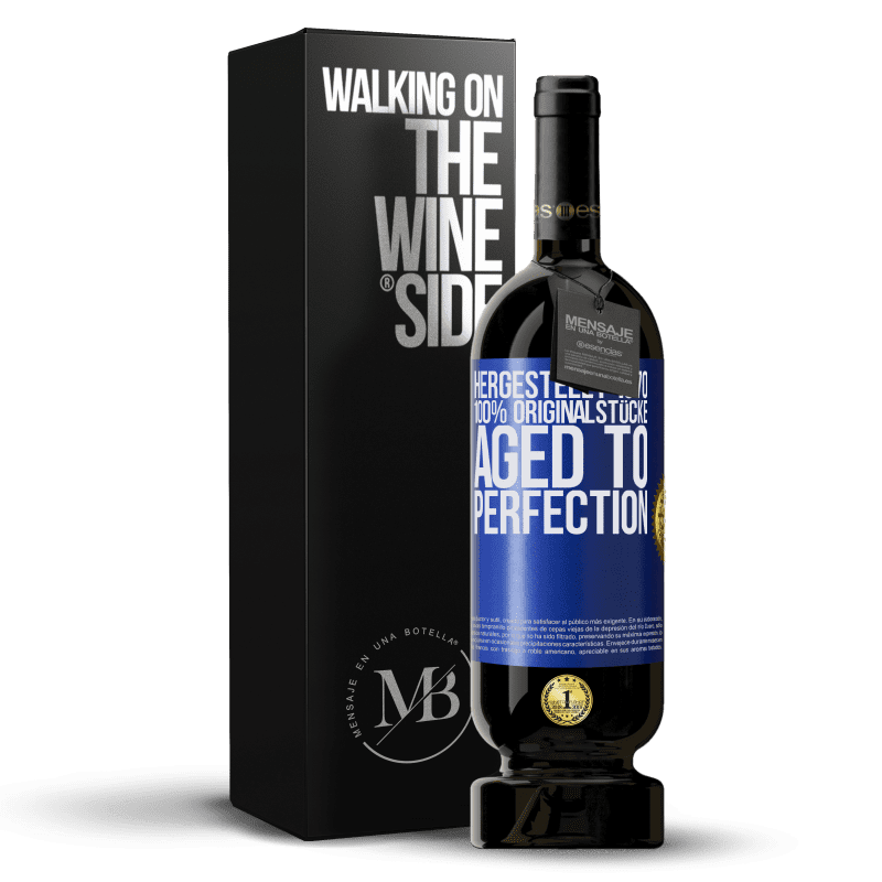 49,95 € Kostenloser Versand | Rotwein Premium Ausgabe MBS® Reserve Hergestellt 1970, 100% Originalstücke. Aged to perfection Blaue Markierung. Anpassbares Etikett Reserve 12 Monate Ernte 2016 Tempranillo