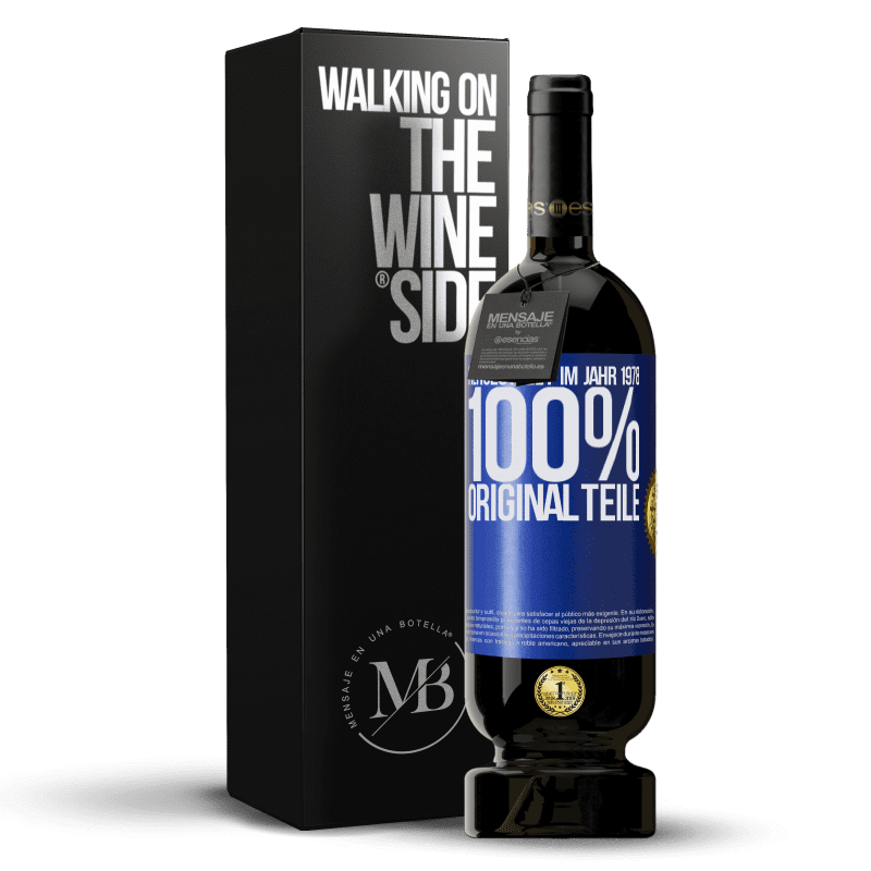 49,95 € Kostenloser Versand | Rotwein Premium Ausgabe MBS® Reserve Hergestellt im Jahr 1978. 100% Originalteile Blaue Markierung. Anpassbares Etikett Reserve 12 Monate Ernte 2016 Tempranillo