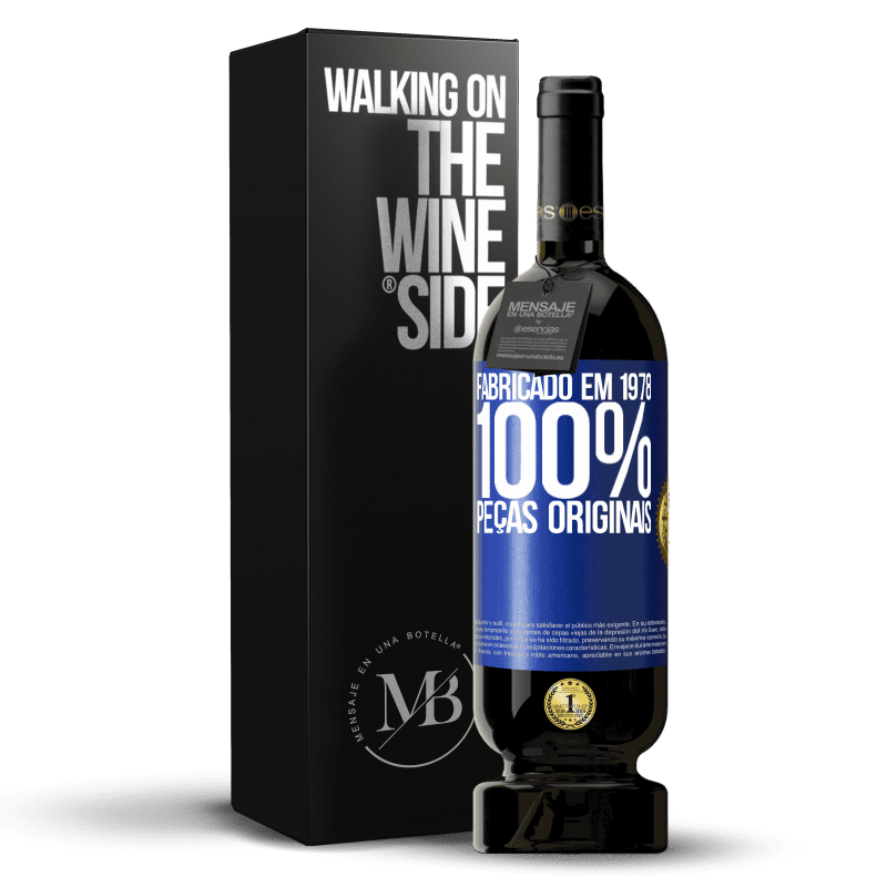 49,95 € Envio grátis | Vinho tinto Edição Premium MBS® Reserva Fabricado em 1978. 100% peças originais Etiqueta Azul. Etiqueta personalizável Reserva 12 Meses Colheita 2016 Tempranillo