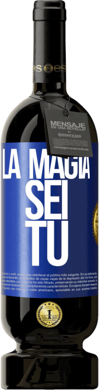 49,95 € | Vino rosso Edizione Premium MBS® Riserva La magia sei tu Etichetta Blu. Etichetta personalizzabile Riserva 12 Mesi Raccogliere 2015 Tempranillo