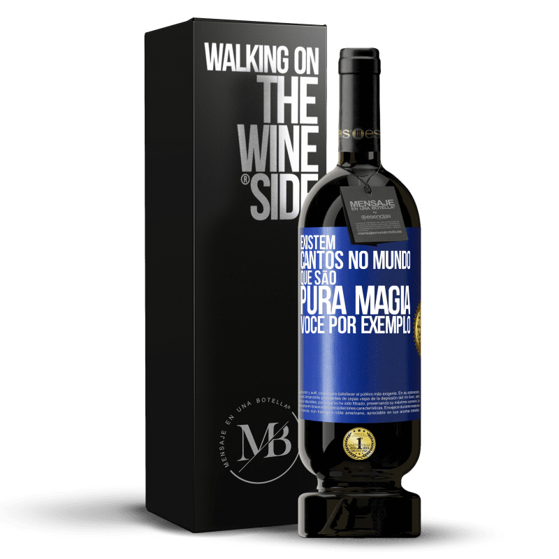 49,95 € Envio grátis | Vinho tinto Edição Premium MBS® Reserva Existem cantos no mundo que são pura magia. Você por exemplo Etiqueta Azul. Etiqueta personalizável Reserva 12 Meses Colheita 2014 Tempranillo