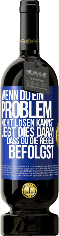 Kostenloser Versand | Rotwein Premium Ausgabe MBS® Reserve Wenn du ein Problem nicht lösen kannst, liegt dies daran, dass du die Regeln befolgst Blaue Markierung. Anpassbares Etikett Reserve 12 Monate Ernte 2014 Tempranillo