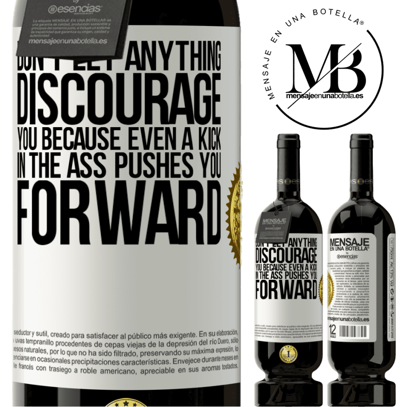 29,95 € Free Shipping | Red Wine Premium Edition MBS® Reserva Don't let anything discourage you, because even a kick in the ass pushes you forward White Label. Customizable label Reserva 12 Months Harvest 2014 Tempranillo