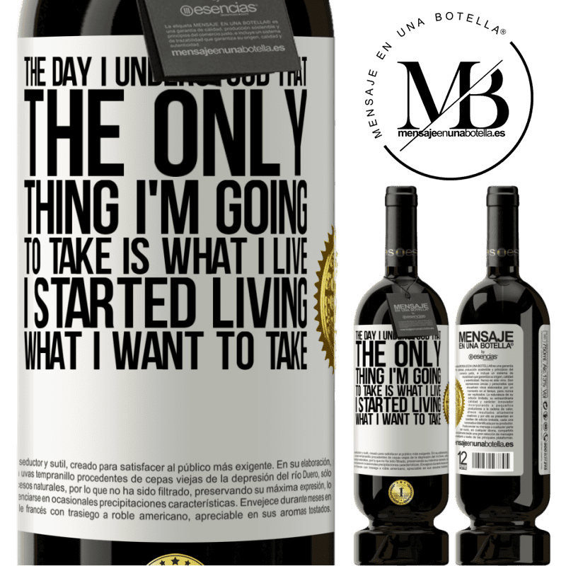 29,95 € Free Shipping | Red Wine Premium Edition MBS® Reserva The day I understood that the only thing I'm going to take is what I live, I started living what I want to take White Label. Customizable label Reserva 12 Months Harvest 2014 Tempranillo