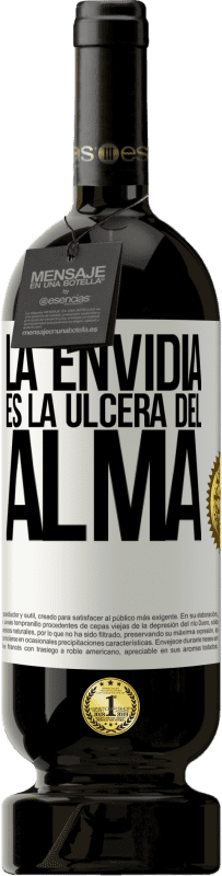 49,95 € | Vino Tinto Edición Premium MBS® Reserva La envidia es la úlcera del alma Etiqueta Blanca. Etiqueta personalizable Reserva 12 Meses Cosecha 2016 Tempranillo