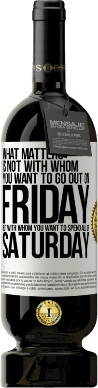 «What matters is not with whom you want to go out on Friday, but with whom you want to spend all of Saturday» Premium Edition MBS® Reserve