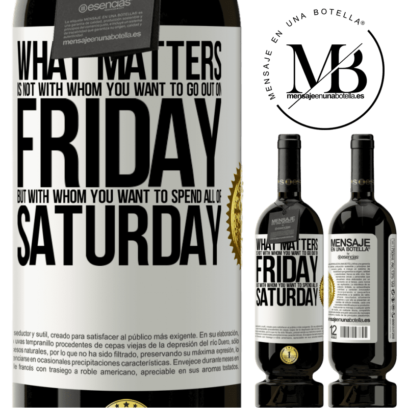 29,95 € Free Shipping | Red Wine Premium Edition MBS® Reserva What matters is not with whom you want to go out on Friday, but with whom you want to spend all of Saturday White Label. Customizable label Reserva 12 Months Harvest 2014 Tempranillo
