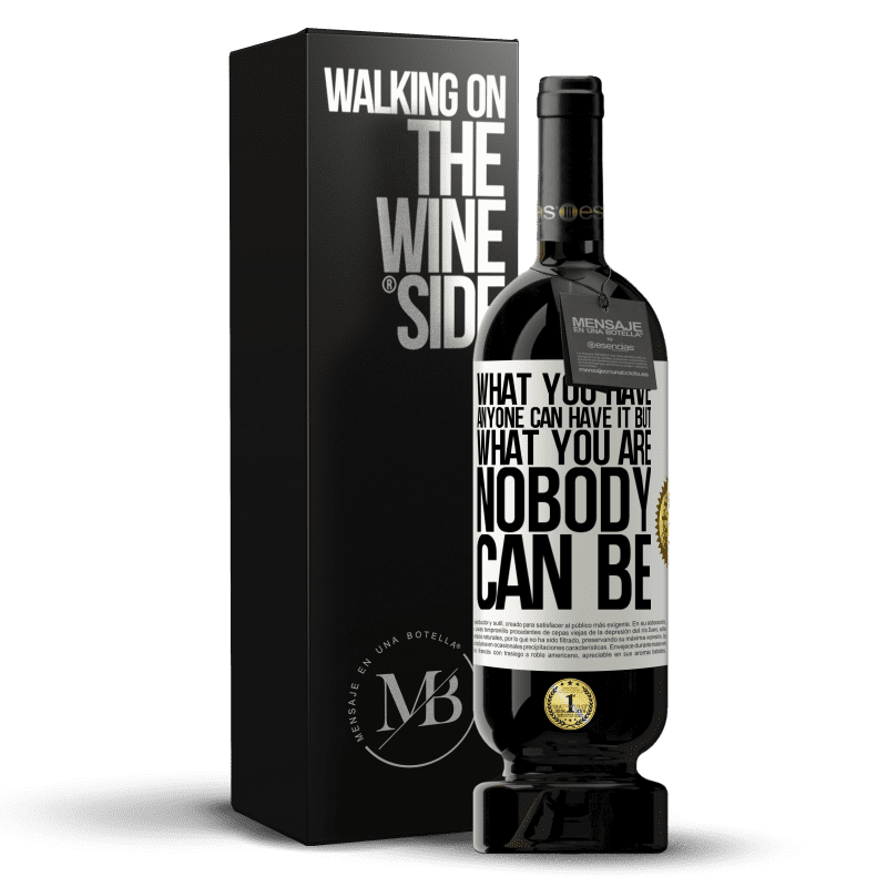 49,95 € Free Shipping | Red Wine Premium Edition MBS® Reserve What you have anyone can have it, but what you are nobody can be White Label. Customizable label Reserve 12 Months Harvest 2014 Tempranillo