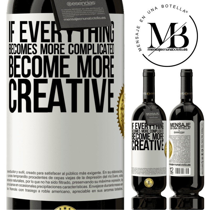 29,95 € Free Shipping | Red Wine Premium Edition MBS® Reserva If everything becomes more complicated, become more creative White Label. Customizable label Reserva 12 Months Harvest 2014 Tempranillo