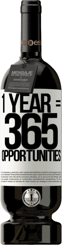 49,95 € | Vin rouge Édition Premium MBS® Réserve 1 year 365 opportunities Étiquette Blanche. Étiquette personnalisable Réserve 12 Mois Récolte 2016 Tempranillo