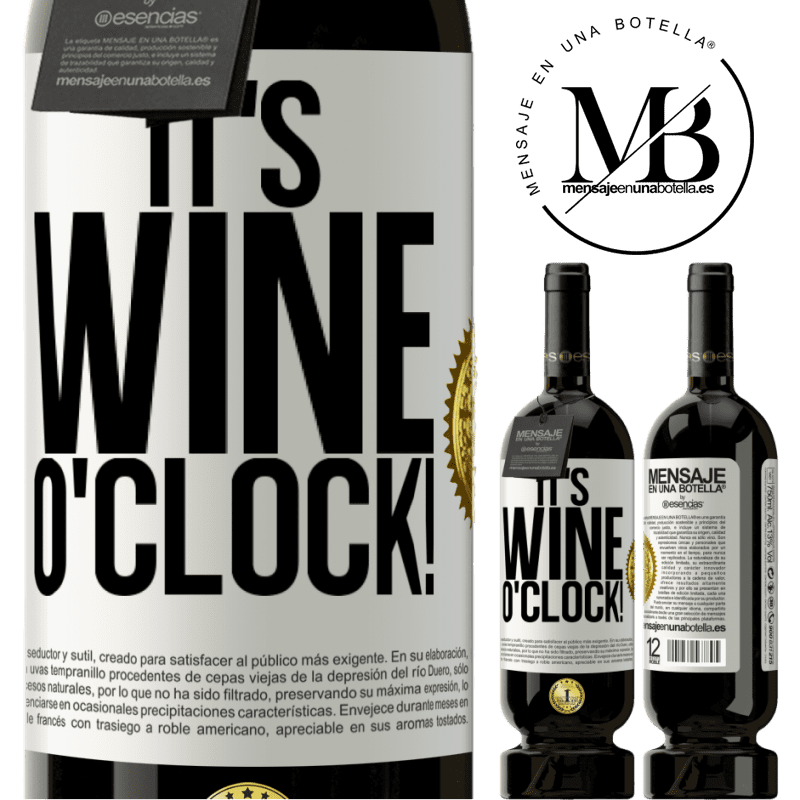 29,95 € Free Shipping | Red Wine Premium Edition MBS® Reserva It's wine o'clock! White Label. Customizable label Reserva 12 Months Harvest 2014 Tempranillo
