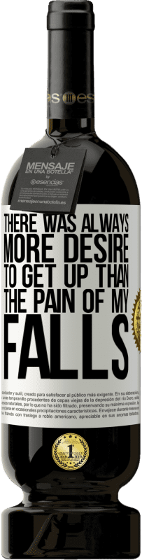 49,95 € 送料無料 | 赤ワイン プレミアム版 MBS® 予約する 私の転倒の痛みよりも起きたいという欲求が常にありました ホワイトラベル. カスタマイズ可能なラベル 予約する 12 月 収穫 2016 Tempranillo
