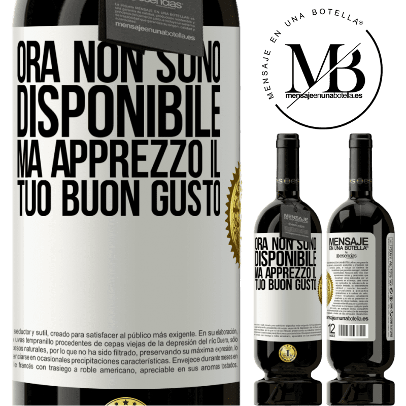 49,95 € Spedizione Gratuita | Vino rosso Edizione Premium MBS® Riserva Ora non sono disponibile, ma apprezzo il tuo buon gusto Etichetta Bianca. Etichetta personalizzabile Riserva 12 Mesi Raccogliere 2015 Tempranillo