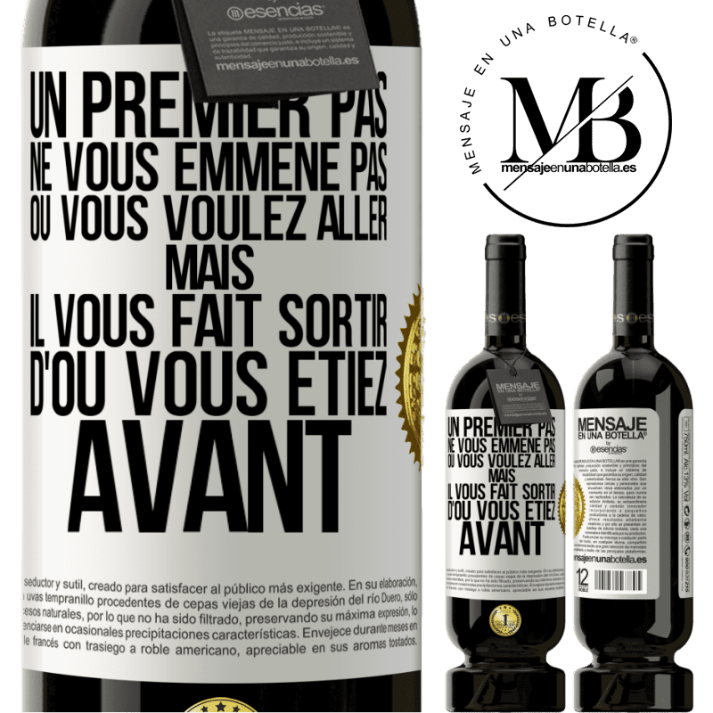 49,95 € Envoi gratuit | Vin rouge Édition Premium MBS® Réserve Un premier pas ne vous emmène pas où vous voulez aller, mais il vous fait sortir d'où vous étiez avant Étiquette Blanche. Étiquette personnalisable Réserve 12 Mois Récolte 2016 Tempranillo