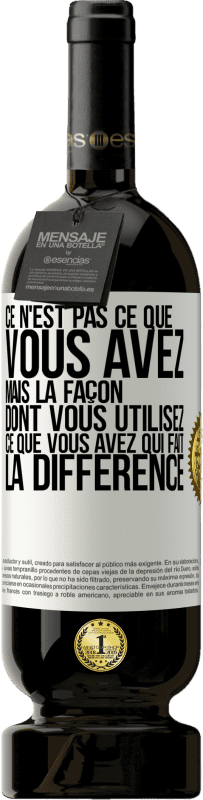 «Ce n'est pas ce que vous avez, mais la façon dont vous utilisez ce que vous avez qui fait la différence» Édition Premium MBS® Réserve