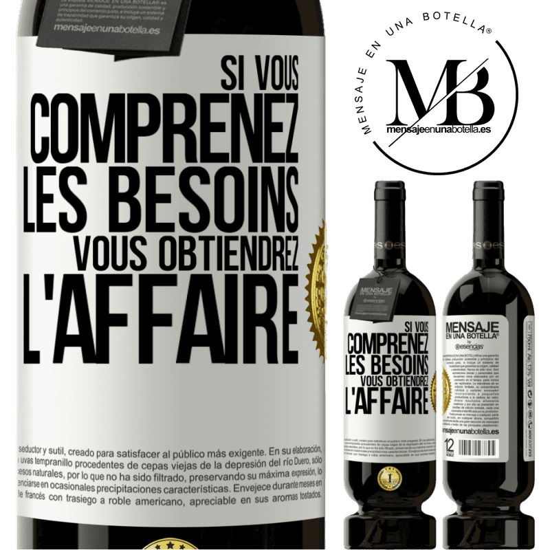 49,95 € Envoi gratuit | Vin rouge Édition Premium MBS® Réserve Si vous comprenez les besoins vous obtiendrez l'affaire Étiquette Blanche. Étiquette personnalisable Réserve 12 Mois Récolte 2014 Tempranillo