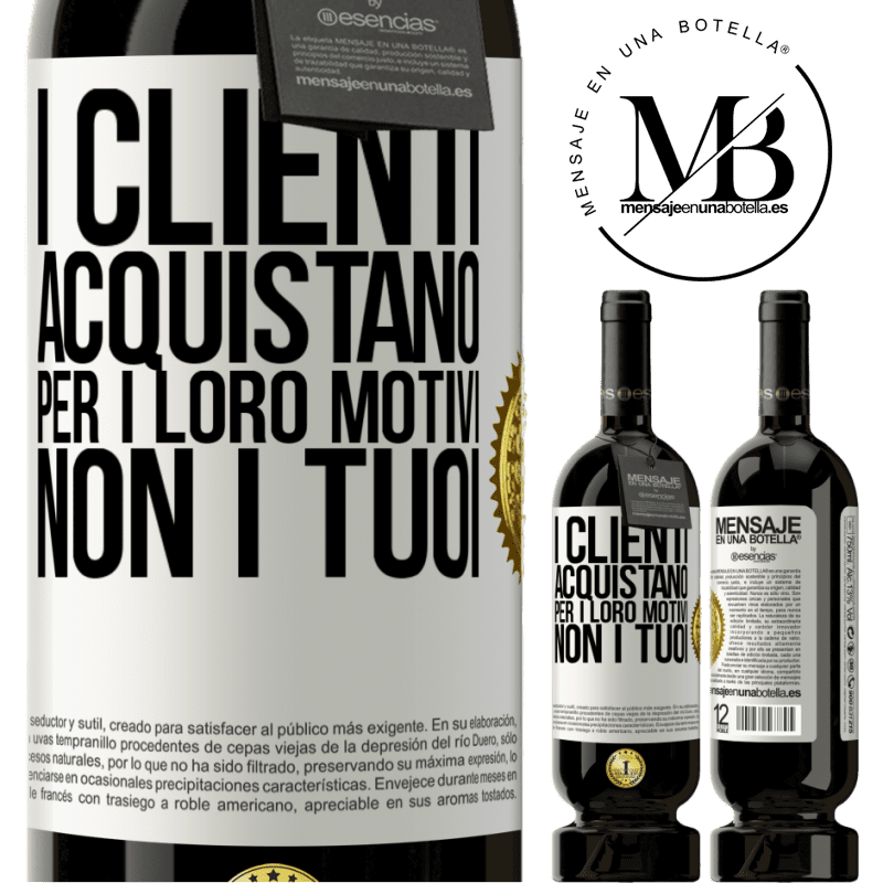 49,95 € Spedizione Gratuita | Vino rosso Edizione Premium MBS® Riserva I clienti acquistano per i loro motivi, non i tuoi Etichetta Bianca. Etichetta personalizzabile Riserva 12 Mesi Raccogliere 2014 Tempranillo