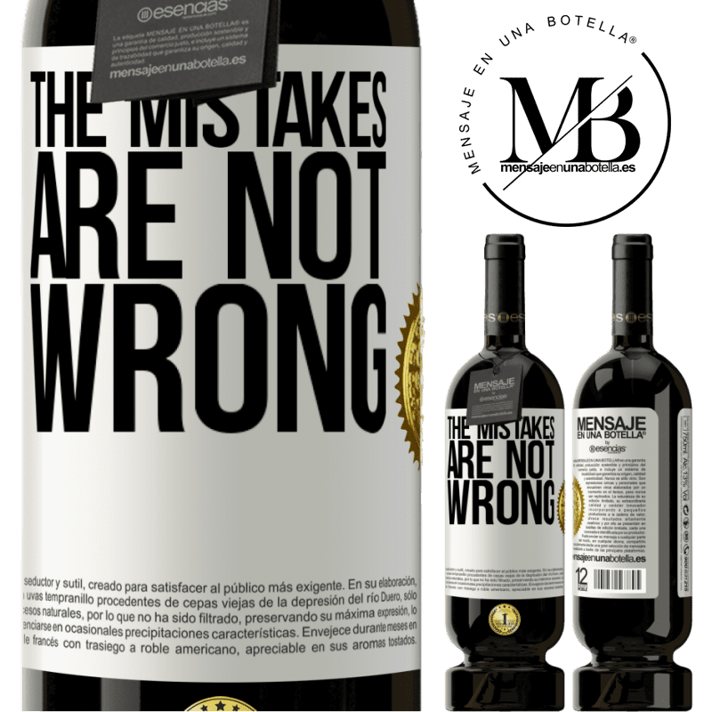 29,95 € Free Shipping | Red Wine Premium Edition MBS® Reserva The mistakes are not wrong White Label. Customizable label Reserva 12 Months Harvest 2014 Tempranillo