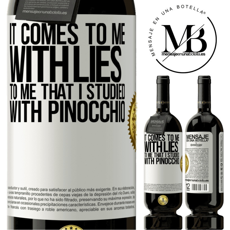 29,95 € Free Shipping | Red Wine Premium Edition MBS® Reserva It comes to me with lies. To me that I studied with Pinocchio White Label. Customizable label Reserva 12 Months Harvest 2014 Tempranillo