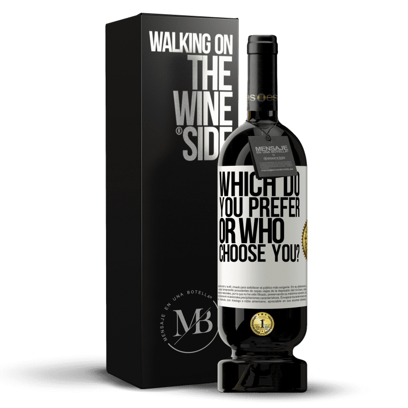 49,95 € Free Shipping | Red Wine Premium Edition MBS® Reserve which do you prefer, or who choose you? White Label. Customizable label Reserve 12 Months Harvest 2013 Tempranillo