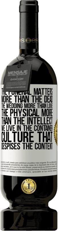 «Похороны важнее, чем мертвые, свадьба - больше, чем любовь, физическое - больше, чем интеллект. Мы живем в контейнерной» Premium Edition MBS® Бронировать