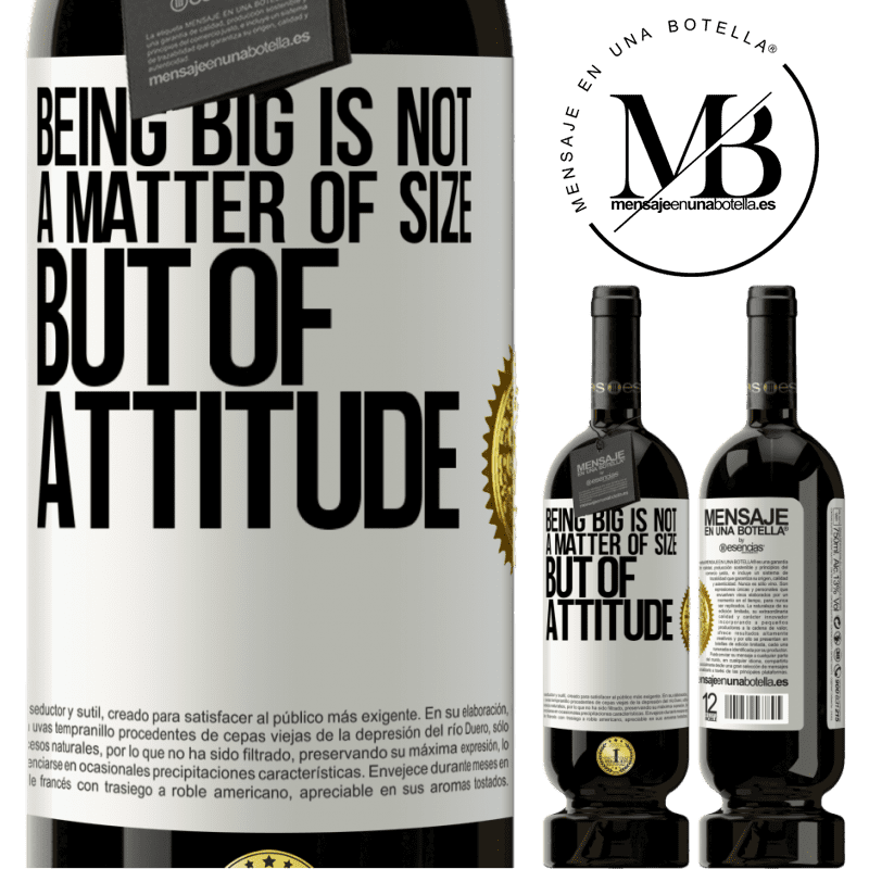 29,95 € Free Shipping | Red Wine Premium Edition MBS® Reserva Being big is not a matter of size, but of attitude White Label. Customizable label Reserva 12 Months Harvest 2014 Tempranillo