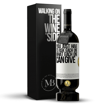 «You just have to ask each one, what each one can give» Premium Edition MBS® Reserve