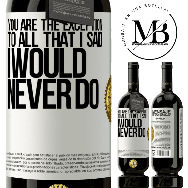 49,95 € Free Shipping | Red Wine Premium Edition MBS® Reserve You are the exception to all that I said I would never do White Label. Customizable label Reserve 12 Months Harvest 2015 Tempranillo