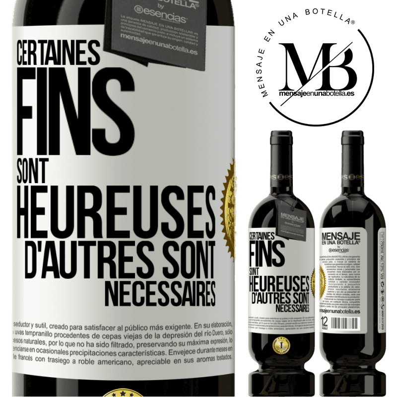 49,95 € Envoi gratuit | Vin rouge Édition Premium MBS® Réserve Certaines fins sont heureuses. D'autres sont nécessaires Étiquette Blanche. Étiquette personnalisable Réserve 12 Mois Récolte 2015 Tempranillo