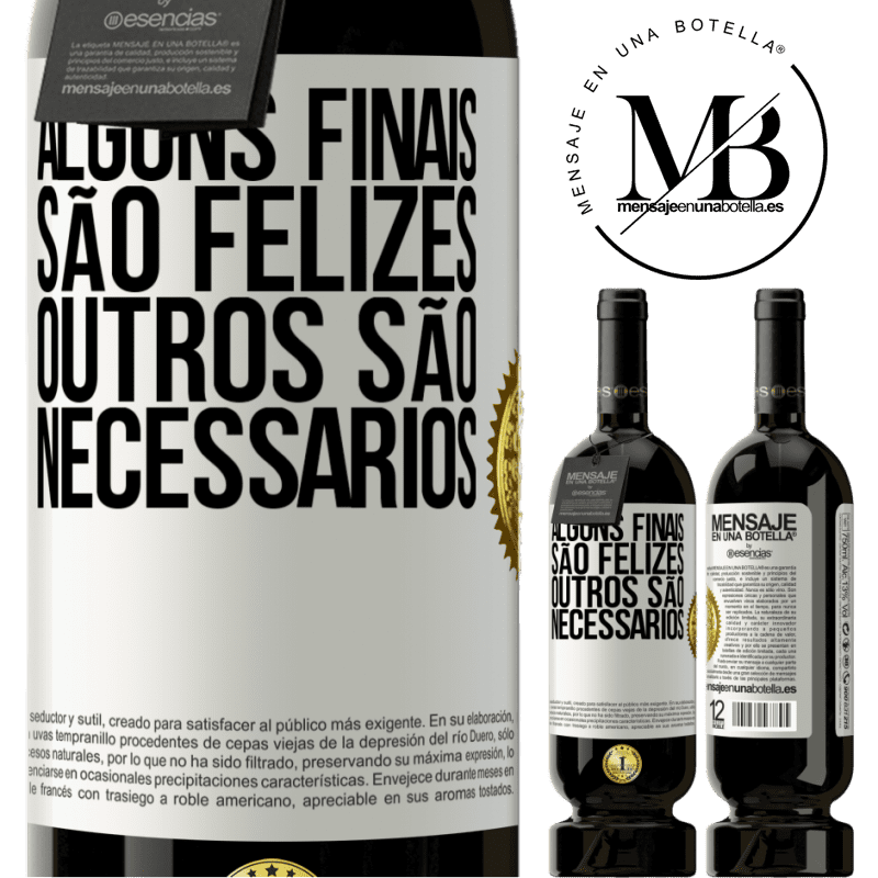 49,95 € Envio grátis | Vinho tinto Edição Premium MBS® Reserva Alguns finais são felizes. Outros são necessários Etiqueta Branca. Etiqueta personalizável Reserva 12 Meses Colheita 2015 Tempranillo