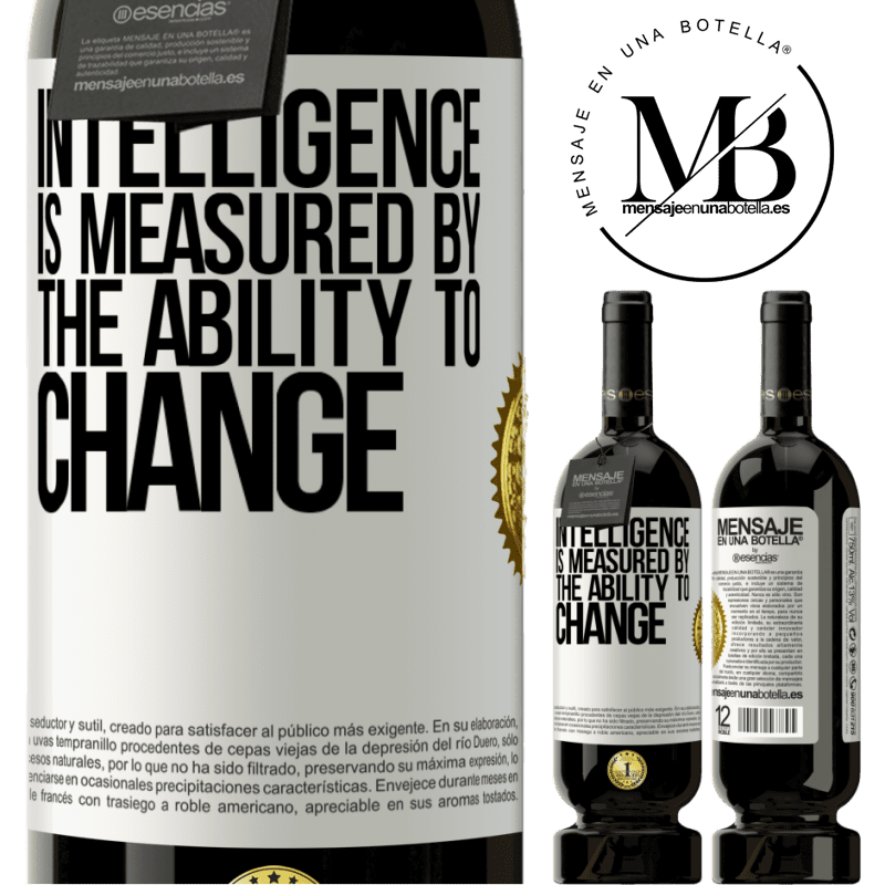 29,95 € Free Shipping | Red Wine Premium Edition MBS® Reserva Intelligence is measured by the ability to change White Label. Customizable label Reserva 12 Months Harvest 2014 Tempranillo