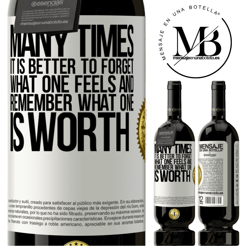 29,95 € Free Shipping | Red Wine Premium Edition MBS® Reserva Many times it is better to forget what one feels and remember what one is worth White Label. Customizable label Reserva 12 Months Harvest 2014 Tempranillo