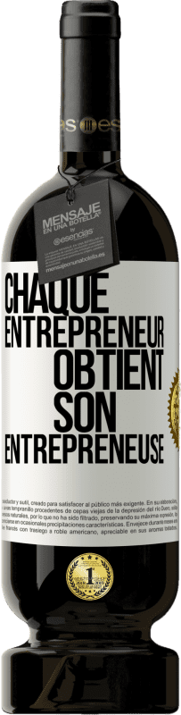 Envoi gratuit | Vin rouge Édition Premium MBS® Réserve Chaque entrepreneur obtient son entrepreneuse Étiquette Blanche. Étiquette personnalisable Réserve 12 Mois Récolte 2014 Tempranillo