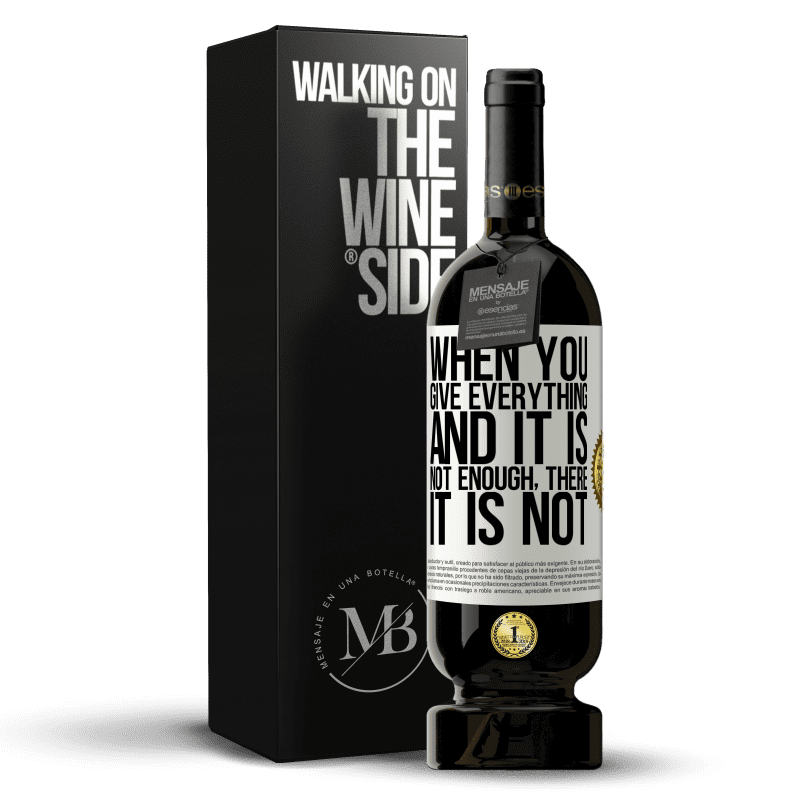 49,95 € Free Shipping | Red Wine Premium Edition MBS® Reserve When you give everything and it is not enough, there it is not White Label. Customizable label Reserve 12 Months Harvest 2015 Tempranillo