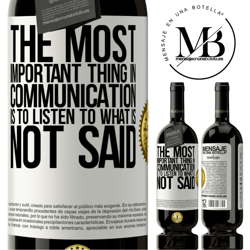 29,95 € Free Shipping | Red Wine Premium Edition MBS® Reserva The most important thing in communication is to listen to what is not said White Label. Customizable label Reserva 12 Months Harvest 2014 Tempranillo