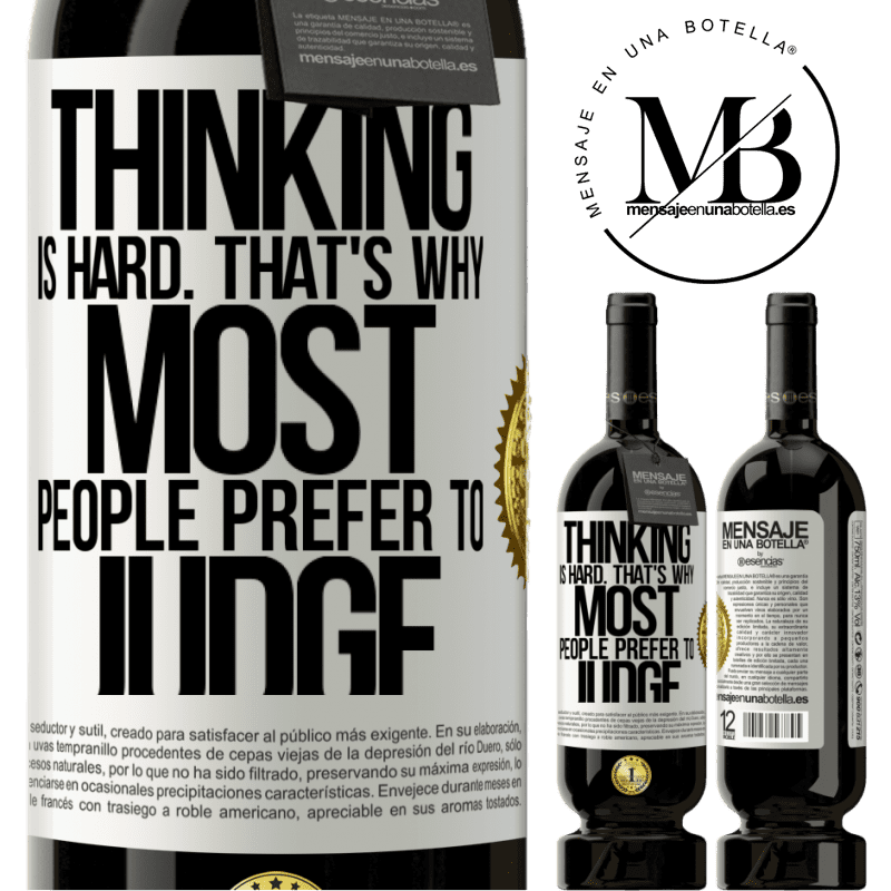 29,95 € Free Shipping | Red Wine Premium Edition MBS® Reserva Thinking is hard. That's why most people prefer to judge White Label. Customizable label Reserva 12 Months Harvest 2014 Tempranillo