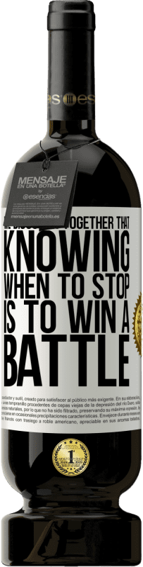 «We discover together that knowing when to stop is to win a battle» Premium Edition MBS® Reserve