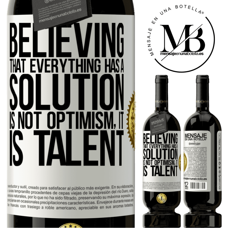 29,95 € Free Shipping | Red Wine Premium Edition MBS® Reserva Believing that everything has a solution is not optimism. Is slow White Label. Customizable label Reserva 12 Months Harvest 2014 Tempranillo