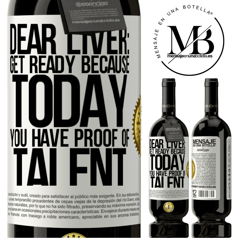 29,95 € Free Shipping | Red Wine Premium Edition MBS® Reserva Dear liver: get ready because today you have proof of talent White Label. Customizable label Reserva 12 Months Harvest 2014 Tempranillo